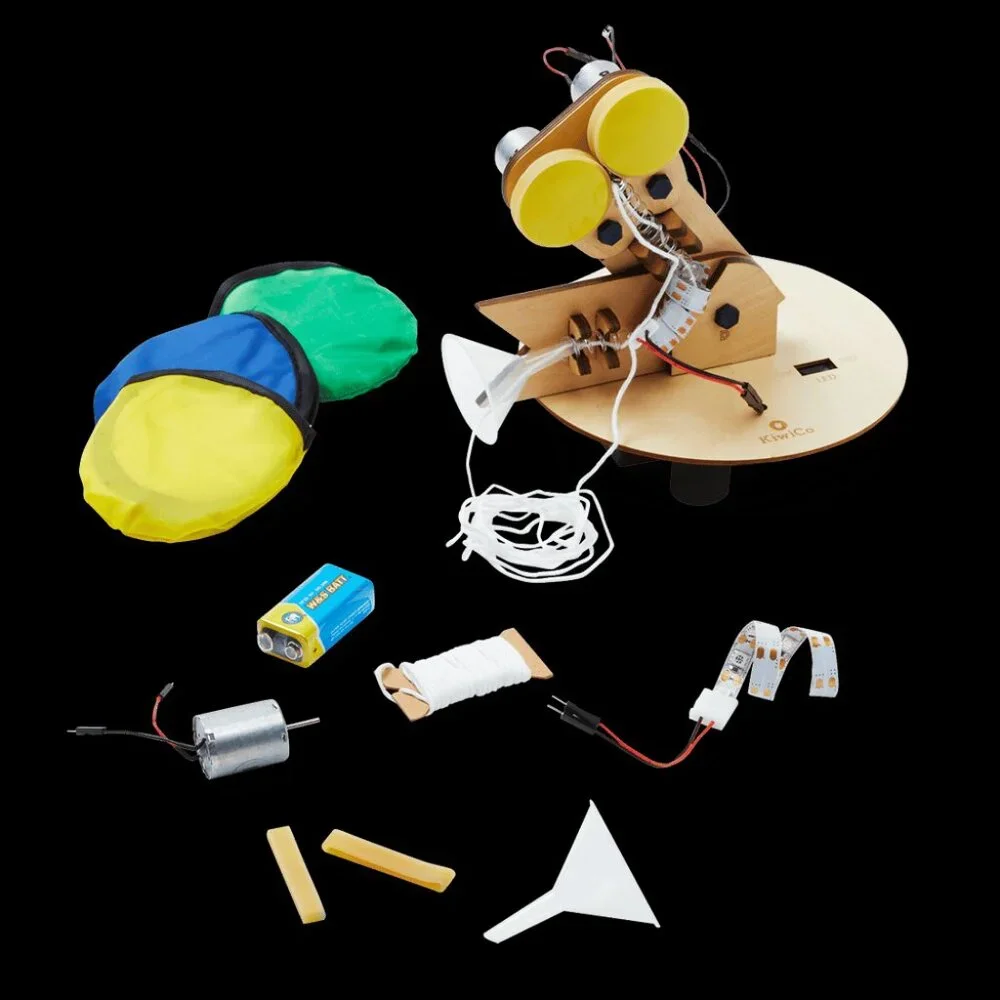 KiwiCo Kiwi Co. Glow String Shooter Science Kit STEM DIY Craft Set Physics Assem